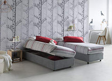 Dmora Talamo Italia Letto Contenitore, Adatto Per Materasso cm 120x190, Grigio