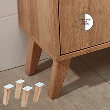 Fackelmann - Set di mobili da Bagno in Stile Rustico, 60 cm, con Specchio a LED, 4 Pezzi, Colore: Bianco
