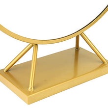 Specchio per il trucco rotondo Specchio da bagno da barba con base Specchi da toeletta moderni Decorazione da toeletta 45x50 cm per l'ufficio domestico