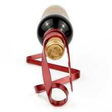 LIOOBO - Portabottiglie sospeso per Bottiglie di Vino Magico (Rosso)