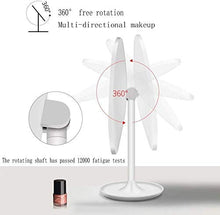 LBWARMB Trucco Specchio con luci Specchio per Il Trucco LED a Doppio Lato LED Portatile Portatile Illuminato specchi Cosmetici Pulsante Touch Pulsante Regolabile per Il comò da Bagno