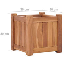 Letto Rialzato 30x30x30 cm in Legno Massello di Teak