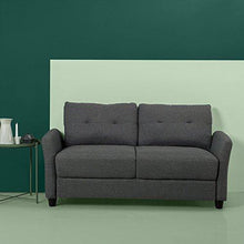 Zinus Divano Moderno Imbottito, Grigio Scuro, 158x78x80cm - Arredi Casa