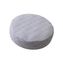 Copertura per Sgabello da Bar Fodera da Sedia Rotonda in Poliestere per Salone - Grigio, 2 Pezzi