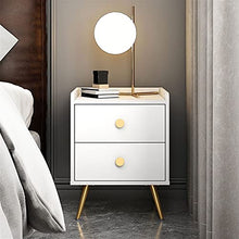 Yyqx Comodino Nordic Light Lusso Comodino Moderno Piccolo Appartamento per Camera Da Letto Semplice Comodino Mini Armadietto (Bianco) Comodino