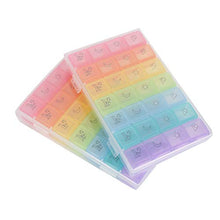 Pokerty9 Organizer per Pillole a 4 Celle, Organizer per medicinali, 2 gomme da Masticare per conservare Le Pillole Uso Quotidiano Caramelle Uso da Viaggio