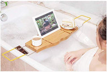 XYNB Vassoio per Vasca, Regolazione Retrattile in Acciaio Inossidabile 75-92 cm, posizionabile su Supporto per Tablet Libro Supporto per Cellulare e Bicchiere di Vino Integrato Altri Accessori Rack
