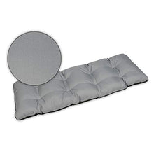 SuperKissen24. Cuscino Lungo per Panchina da Giardino 140x50 cm Resistente e Comodo per Panca da Esterno ed Interno - Grigio