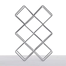 Cantinetta "Square" | metallo, argento, 45,7 cm | portabottiglie per vino