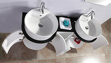 MOBILE BAGNO ARREDO BAGNO COMPLETO MODELLO TIGER 138 CM DOPPIO LAVABO RUBINETTI INCLUSI