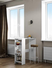Temahome Tavolo da Bar Gavarnie, Particle Board, Bianco (White), 94 x 40 x 101 cm