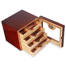 DTPP Umidificatore sigari/Humidor Armadietto Contenitore per sigari Marrone