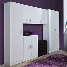 13Casa Kawai A1 - Armadio multiuso, Melamina, Bianco, 37 x 37 x 180 cm