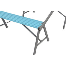 Siena Mybalconia 980942 Flip Flop Bench, Antracite/Sky Blue Acciaio/Antracite/Sky Blue