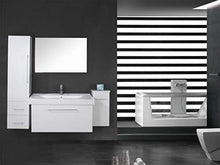 GRAFICA MA.RO SRL Mobile Bagno ARREDOBAGNO 100 CM LAVABO, Rubinetto E 2 COLONNE incl. White London
