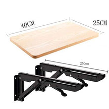Semplicità Elegante Mensola a Muro Mobile con Supporto da Tavolo Mobile per Laptop Scrivania Ferro da Stiro Arte in Legno Massiccio Pieghevole Liscio Cuscinetto in Acciaio Inossidabile Resistente, 2