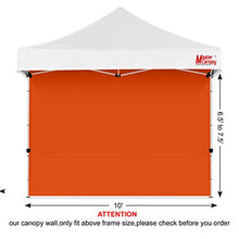 MasterCanopy - Gazebo istantaneo, pannelli laterali per gazebo da 3 x 3 m, 1 confezione (3 x 3 m, arancione)