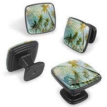 Palm tree with party lights flashing Pomelli per Porta Set di 4 Pomelli per Mobili Manopole per Cassetti Cucina Armadio Vetro