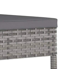 FAMIROSA Set da Pranzo da Giardino 5 pz in Polyrattan Grigio-5700
