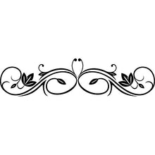 Adesivi per testiera del letto, T-MK318, 34 x 140 cm, colore: Nero