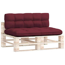 vidaXL Cuscini per Divano su Pallet 2 pz Rosso Vino