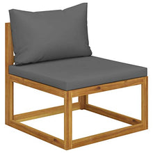 FAMIROSA Set Divani da Giardino 5 pz con Cuscini in Massello di Acacia-7603