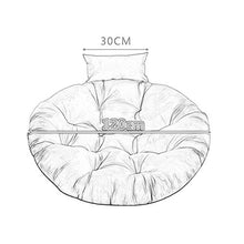 LYDREAM Cuscino per Amaca, Cuscino per Poltrona Sospesa, Sedie A Dondolo da Interno, Grandi Impermeabili Solid Sedia Colori Pads Nido A Forma di Cuscini di Seduta, Molli Spessi Sedia