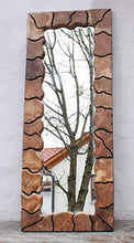 WINDALF Specchio da parete extra grande, 150 cm, realizzato a mano in radica