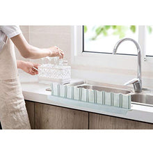 Hemoton Ventosa Lavello Deflettore Antispruzzo Deflettore Cucina Acqua Paraspruzzi per Bagno Cucina Domestica (Blu)