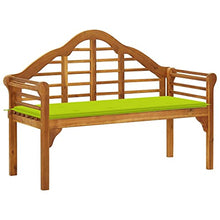 vidaXL Panchina da Giardino con Cuscino 135 cm in Massello d'Acacia