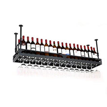 NMDCDH Supporto per Bicchiere da Vino a soffitto, Supporto per Calice sospeso, portabicchieri Classico per bancone Bar in Ferro battuto, Appendiabiti per Bicchieri da Vino, Calice per Bic