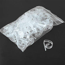 Fermatovaglia, fermatovaglia, per tovaglia, fino a 35 mm, in plastica trasparente, 50 pezzi