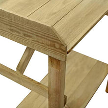 Oushome Tavolo da Lavoro da Giardino in Legno Impregnato 75x40x90cm