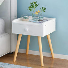 YSNUK Comodino Comodino Comodino in Legno con Cassettiera Armadietto Decorazione Domestica (Color : White)