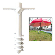 Base per Ombrellone A Spirale, Base per Ombrellone in Plastica per Coclea, Supporto per Ombrellone Portatile, Design A Spirale, Stabile, Portaombrelli per Esterno Per Spiaggia/ Giardino, Portaombrelli