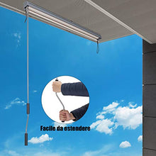 COSTWAY Tenda Tenda da Sole Verticale per Balcone, con Cassetta, per Esterni, Protezione da Vento e Sole (1,6 x 2,5 m, Beige)