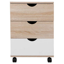 Comodini Mobile Notturno Mobile Cabinet di File Comodino Comodino con 3 Cassetti per Mobili per Camera da Letto per Ufficio