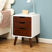 Comodini Nordic tavoli in Legno End 3 cassetto del Comodino End Table Mobili Camera da Letto Comodino Bagagli Basket Comodini Comodini Letto (Color : Brown)