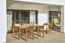 Kave Home - Tavolo da esterno Emili in legno massello di acacia, 190 x 90 cm