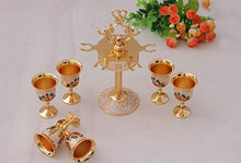 YWYW Set di Sette Pezzi Set di Bicchieri da Vino russi Accessori per Bicchieri da Bar Bicchieri da Vodka Bicchieri da Bar Set da Bar Scaffale per Vino