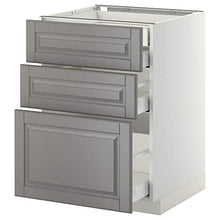 METOD/MAXIMERA base cb 3 frnts/2 basso/1 md/1 hi drw 60x61.9x88 cm bianco/Bodbyn grigio