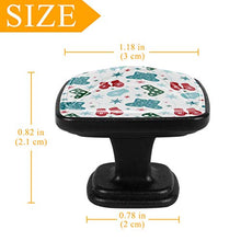 Mittens boots and snowflakes Pomelli per Porta Set di 4 Pomelli per Mobili Manopole per Cassetti Cucina Armadio Vetro