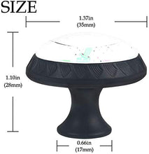 Simpatici cactus estivi Pomelli per Porta Set di 4 Pomelli per Mobili Manopole per Cassetti Cucina Armadio Vetro