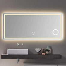 JKCKHA Specchio for Il Trucco LED Europea Retro Specchio di Bellezza Spogliatoio Bagno Specchio Veranda Dressing Table Specchio Decorazioni per la casa