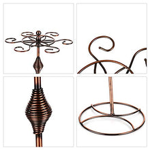 Leepesx Portacandele da Tavolo con Supporto per Bicchieri da Vino in Metallo Elegante Classico con 6 Ganci