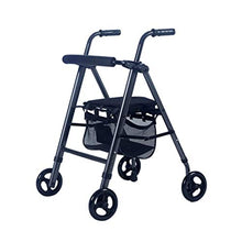 Telaio da passeggio Deambulatore A Rotelle A Quattro Ruote Pieghevole Leggero con Cuscino Sedile E Cestello per Anziani. Altezza Regolabile (Colore : B)