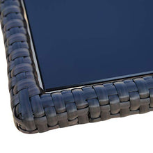 Outsunny Tavolino da Giardino con Ripiano Inferiore in PE Rattan 150x85x74cm Marrone