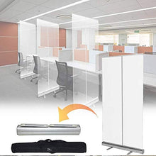 Pop-up Schermo Protettivo PVC Trasparente, Schermo di Protezione da Starnuti per Bar, Negozi al Dettaglio, Cassiere, Receptionist