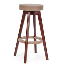 LF- Bar Sedia da Tavolo in Legno massello Sedia da Bar Sedia Semplice Girevole sgabelli Alti bancone Sgabello Colazione Blu Multicolor semplicità (Color : B)