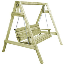 Tidyard Dondolo da Giardino Legno di Pino Impregnato FSC 215x171x180 cm
